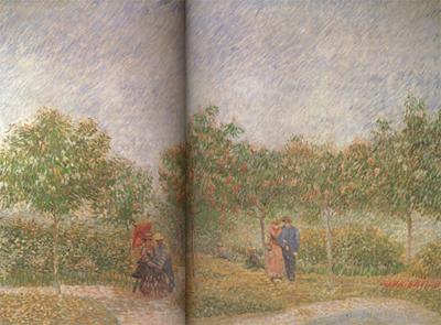 Vincent Van Gogh Couples in the Voyer d'Argenson Park at Asieres (nn04) oil painting image